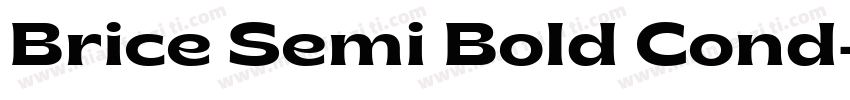 Brice Semi Bold Cond字体转换
